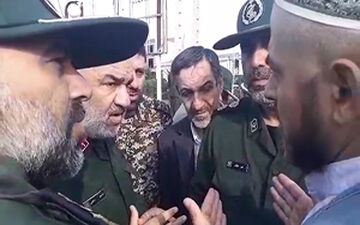 حضور سردار سلامی در شهرستان سیل زده آق قلا + فیلم 