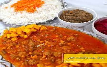 تا حالا خورش قیمه با گوشت چرخکرده درست کردی؟خیلی سریع و راحته