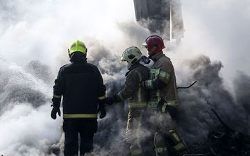 آتش سوزی در یکی از پاساژهای تهران