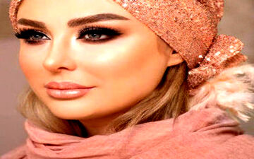 خوانندگی رقص و پایکوبی خانم بازیگر با آرایش غلیظ در کنسرت همراه همسر پولدارش!