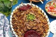 این پلو خیلی خوشمزه س|  چرتمه پلو سمنانی