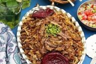 این پلو خیلی خوشمزه س|  چرتمه پلو سمنانی
