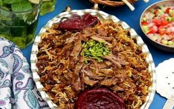 این پلو خیلی خوشمزه س|  چرتمه پلو سمنانی