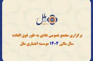 مجمع فوق‌العاده مؤسسه اعتباری ملل برای بررسی صورت‌های مالی سال ۱۴۰۴ برگزار شد