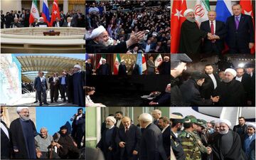 کارنامه رییس جمهوری در سالی که گذشت