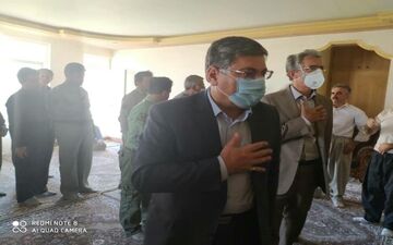 حضور معاون سازمان حفاظت محیط‌ زیست کشور در منزل خانواده های جانباختگان حادثه آتش سوزی منطقه بوزین و مرخیل پاوه