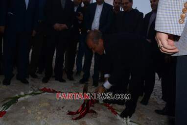 گزارش تصویری از کلنگ زنی مجتمع فرهنگی ورزشی سرپل ذهاب توسط مدیرعامل بانک شهر
