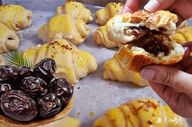 طرز تهیه کروسان خرمایی؛ شیرینی خانگی، مقوی و خوش‌عطر برای پذیرایی مجلسی