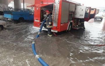 ۳۴ مورد آبگرفتگی اماکن سطح شهر کرمانشاه توسط آتش‌نشانان رفع شد