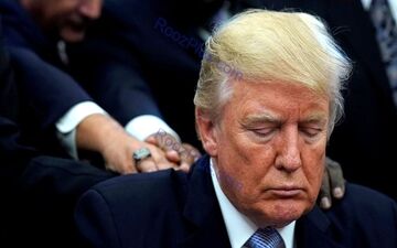 مراسم دعا خوانی عجیب ترامپ در کاخ سفید+تصاویر