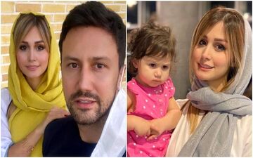 عاشقانه های شاهرخ استخری و همسرس وسط خیابان ! / شاهرخ خان به کجا چنین شتابان + عکس