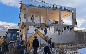 انفجار یک ساختمان مسکونی در شهر گوجان به دلیل نشت گاز