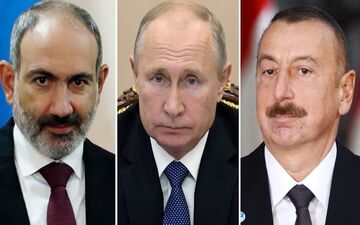 کرملین از مذاکرات سه جانبه پوتین با علی اف و پاشینیان خبر داد
