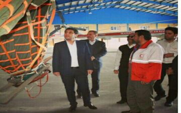 تجهیز بالگرد جمعیت هلال احمر استان کرمانشاه به قابلیت اطفاء حریق