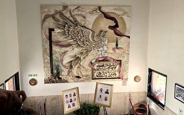 دیوار نگاره شهدای دانشگاه صنعتی شریف رونمایی شد