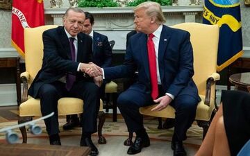 
با آغاز نشست دوجانبه در کاخ سفید؛ترامپ رابطه آمریکا با رئیس جمهور ترکیه را ستود
