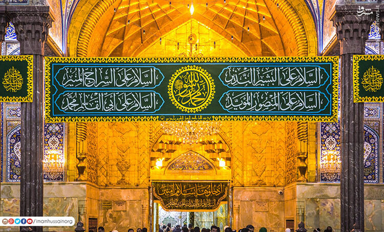  آذین بندی حرم امام حسین(ع) برای سالروز میلاد پیامبر(ص)/ گزار ش تصویری 