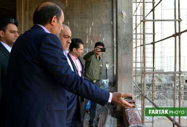 بازدید استاندار و مدیرکل میراث‌فرهنگی کرمانشاه از هتل کلینک ماد