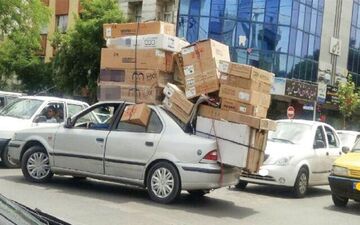برخورد پلیس با حمل بار نامتعارف

