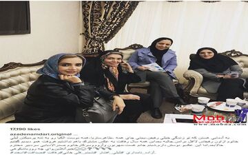 آزاده نامداری و بانوان هنرمند در یک دورهمی (عکس)