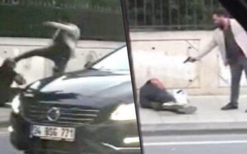 صحنه وحشتناک قتل در خیابان در روز روشن