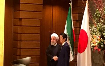استقبال رسمی نخست وزیر ژاپن از رئیس جمهوری اسلامی ایران