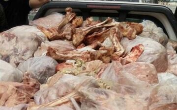 ۲ تن گوشت قرمز فاسد شده در اهواز معدوم شد
