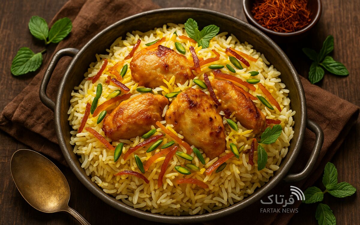 طرز تهیه شیرازی پلو به سبک مادربزرگ‌ها؛ عطر بهار نارنج در سفره شیرازی‌ها