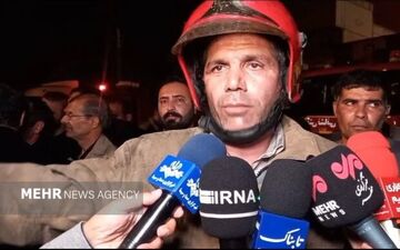 آتش‌سوزی در ساختمان اداری-تجاری خیابان یوسف‌آباد مهار شد