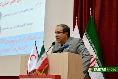 مراسم تکریم و معارفه مدیر عامل جمعیت هلال احمر استان کرمانشاه به روایت تصویر