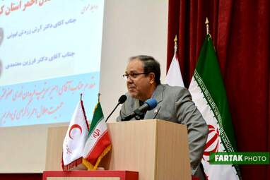 مراسم تکریم و معارفه مدیر عامل جمعیت هلال احمر استان کرمانشاه به روایت تصویر