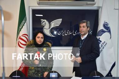 گزارش تصویری گزارش از رضا نظری مدیرکل هواپيمایی"هما" درکرمانشاه