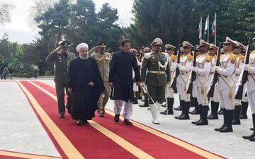  رییس جمهوری از نخست وزیر پاکستان استقبال رسمی کرد