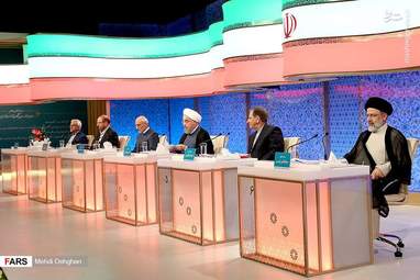 پشت صحنه آخرین مناظره کاندیداها + تصاویر