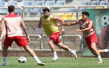 اولین تمرین مهری با پیراهن پرسپولیس