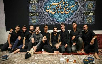 ستاره‌های لیگ در مراسم عزاداری دهه محرم