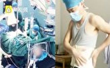 لحظه سقوط پزشک جراح حین عمل جراحی 