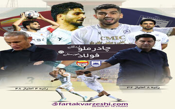 چادر ملو  - فولاد؛ یحیی همچنان دنبال جایگاه پرسپولیس اخباری به فکر رسیدن به ذوب‌آهن 