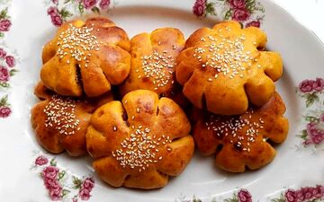 شیرینی دلبر و خوشمزه مخصوصا برای بچه ها| طرز تهیه  کوکی کدو حلوایی!