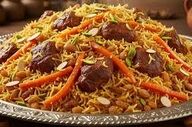 طرز تهیه قابلی پلو| خیلی خوش رنگ وخوشمزه س