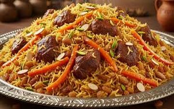 طرز تهیه قابلی پلو| خیلی خوش رنگ وخوشمزه س