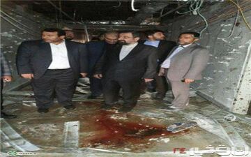 بازدید محسن رضایی از محل حادثه تروریستی در مجلس