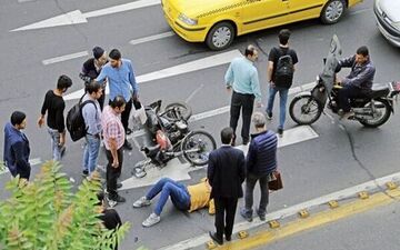 رکورد بالای تصادفات موتورسواران در تهران