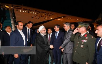 روحانی وارد آنکارا شد
