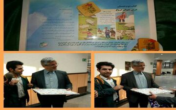  هدیه جالب دانشجویان به محمود صادقی/عکس