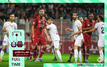 خلاصه بازی نساجی 1 - ملوان 1 + ویدئو