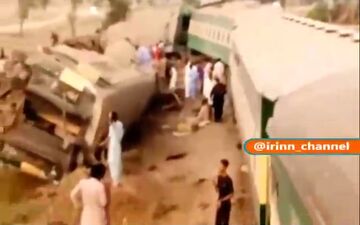 حادثه مرگبار قطار در پاکستان