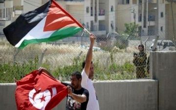 تظاهرات تونسی ها در حمایت از مقاومت مردم فلسطین
