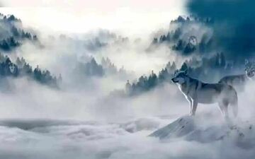 قدرت بینایی خودت رو محک بزن و بگو چند گرگ در تصویر می بینی ؟