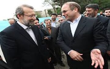 عکس/ لاریجانی و قالیباف با مترو به فرودگاه رفتند